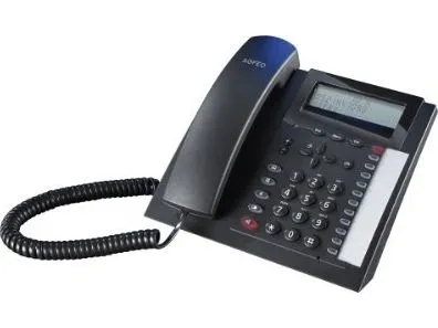 AGFEO T 18, Analog telefon, Højttalertelefon, 99 entries, Sort