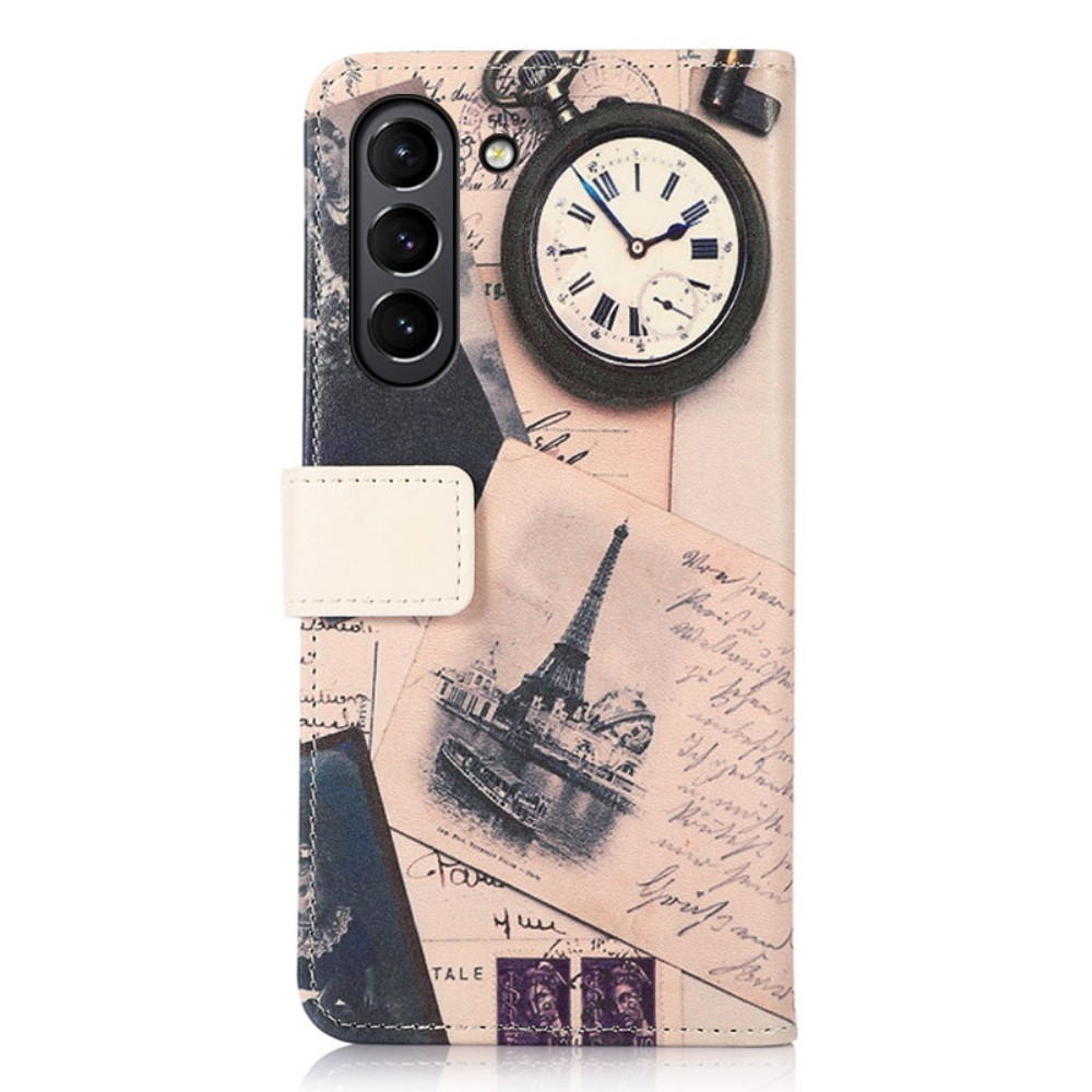 Samsung Galaxy S21 FE 5G Leder Tasche mit Kartenfach Paris Eiffelturm