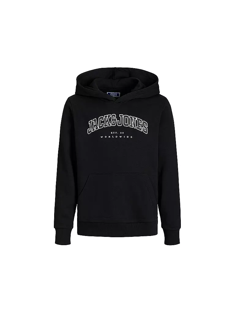 JACK & JONES Jungen Kapuzensweater - Hoodie JJECALEB  schwarz