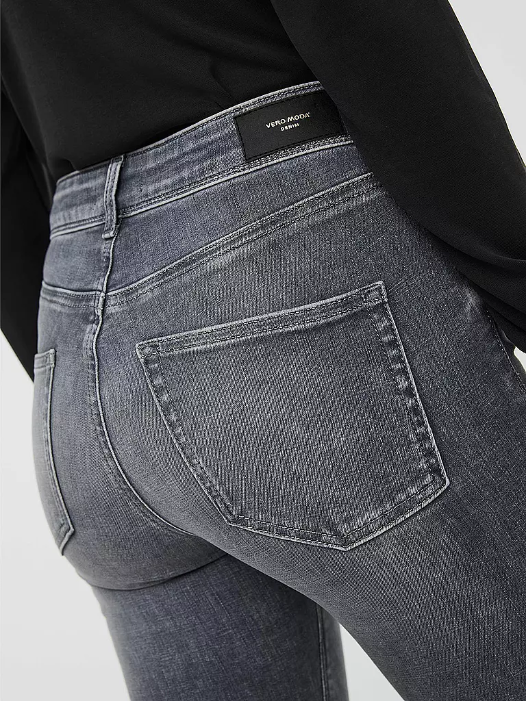 VERO MODA Jeans Slim Fit VMLUX grau