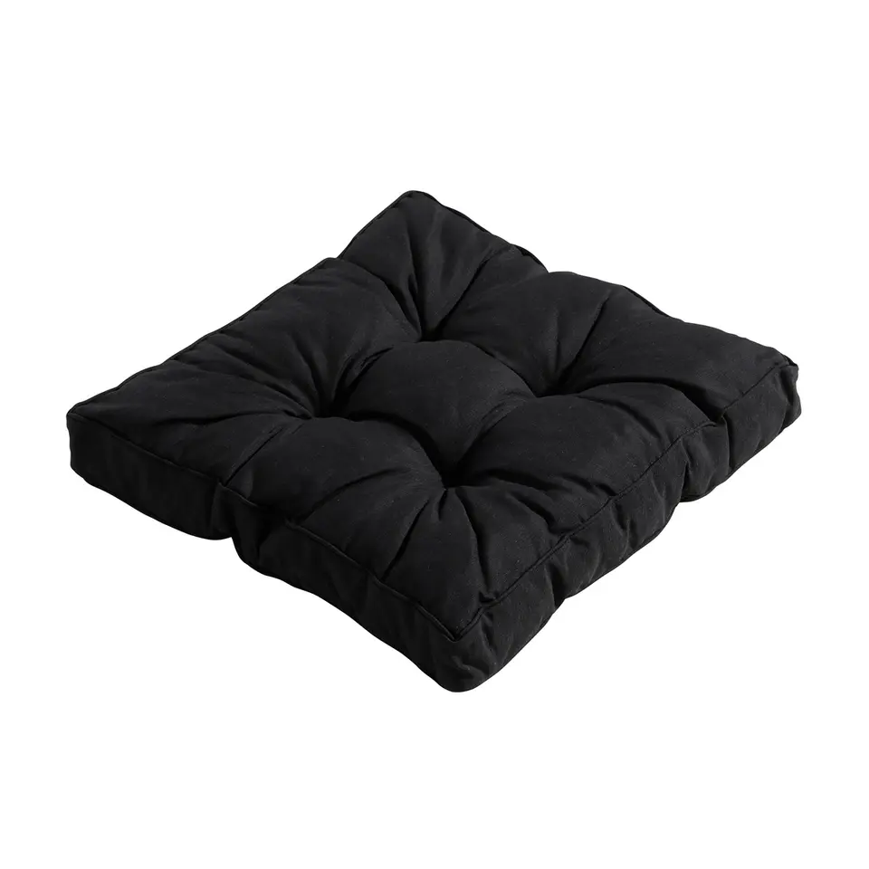 Madison - Zitkussen Florance Panama black - Ca. 47x47 cm - Set van 4