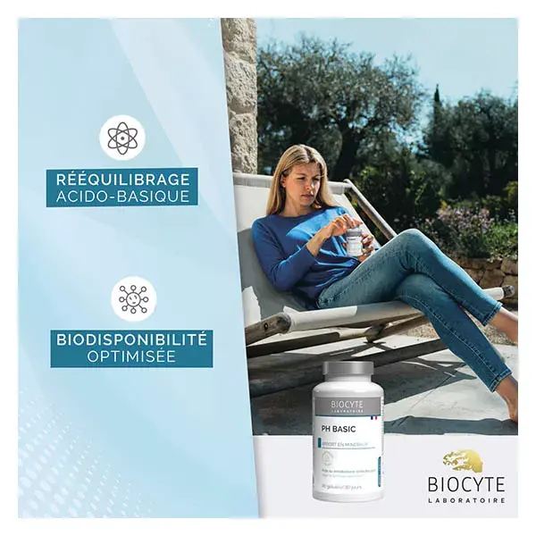 Biocyte Ph BASIC Suplemento Mineral para Auxílio no Metabolismo Ácido-Base - 90 Cápsulas