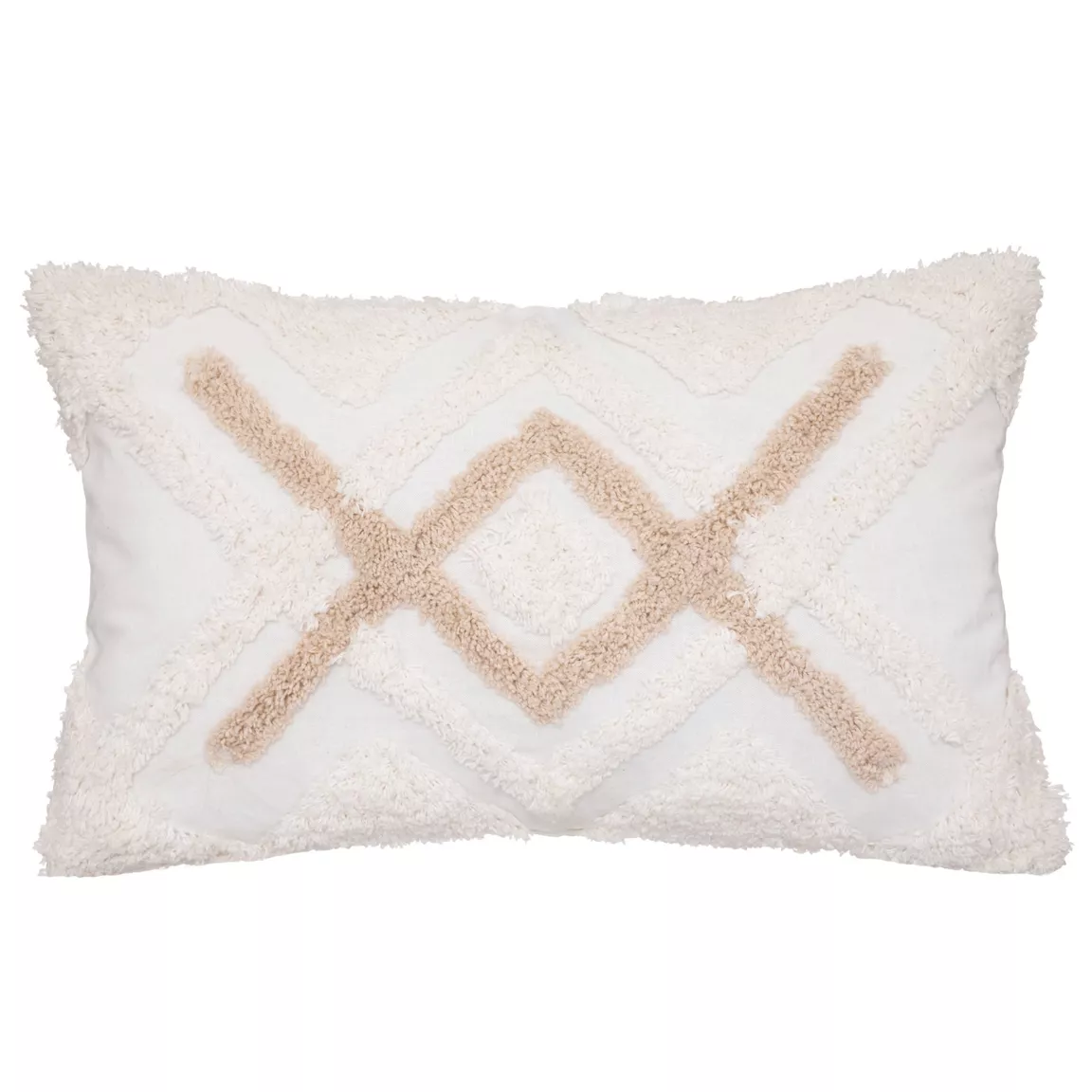 Housse de coussin rectangulaire coton (30 x 50 cm) Rory Ivoire