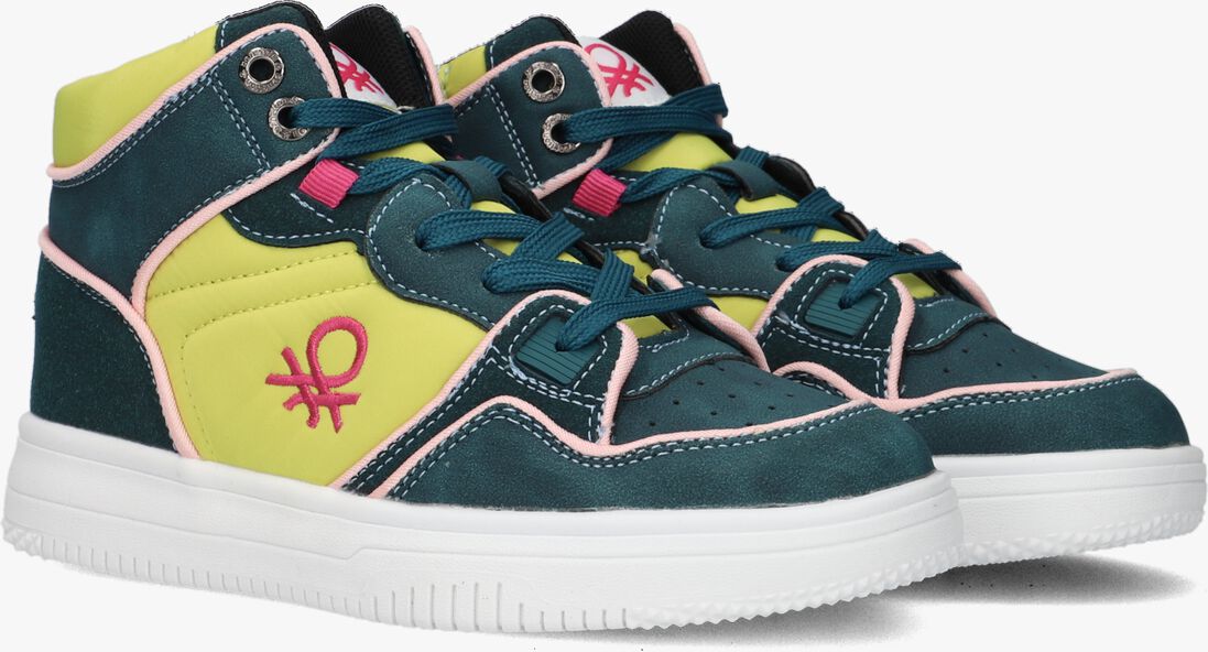 BENETTON groene benetton hoge sneaker rod mx