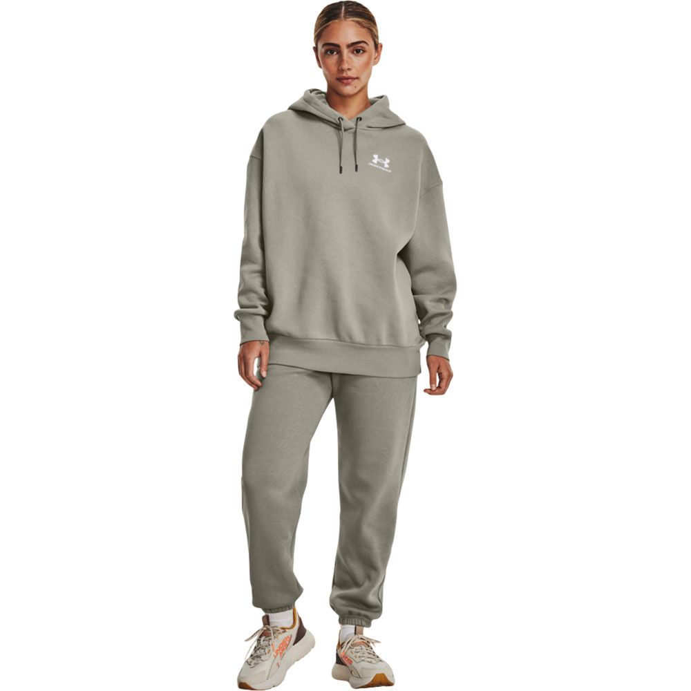 Under Armour ESSENTIAL FLC OS - Sweat Femme vert