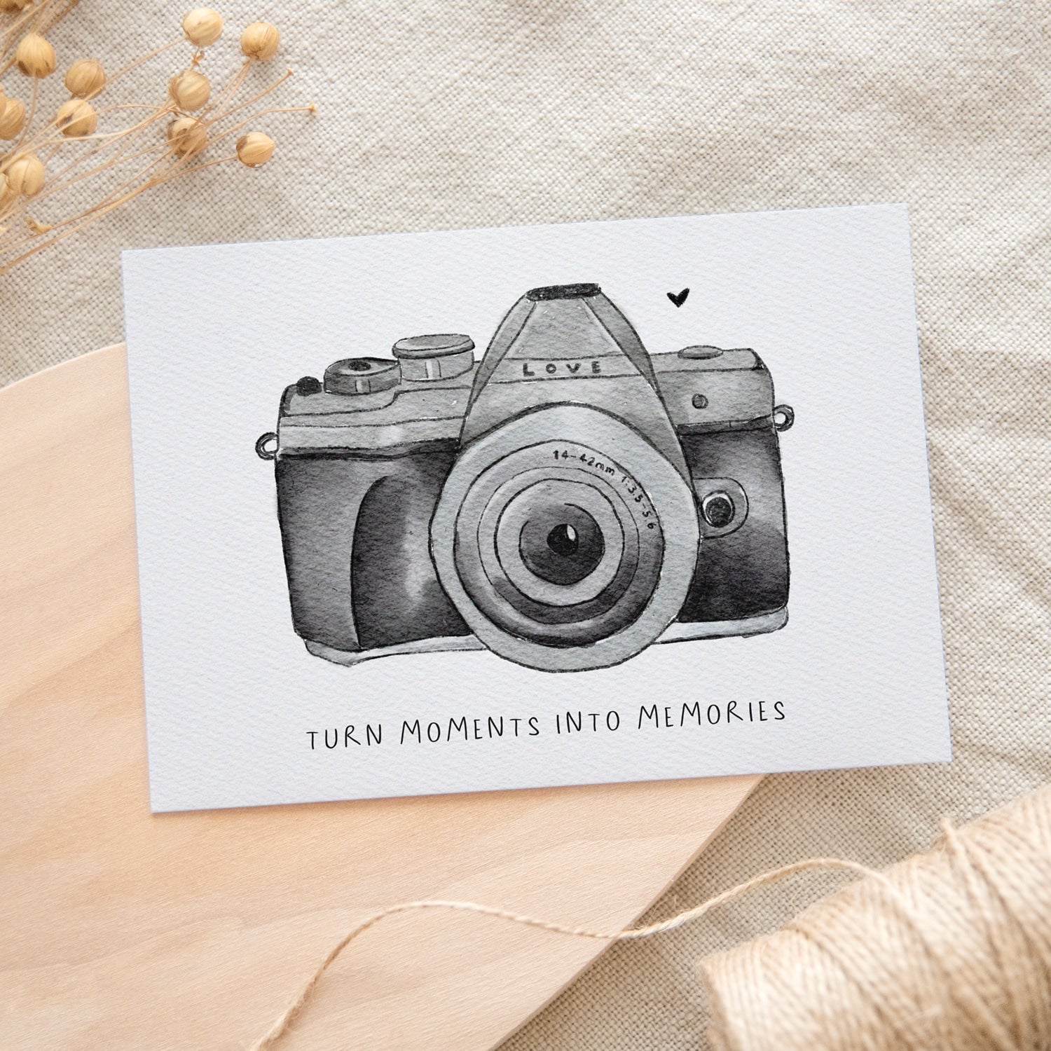 Postkarte „Turn moments into memories