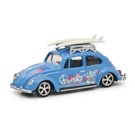 Schuco VW Käfer SURFER blau 1:64