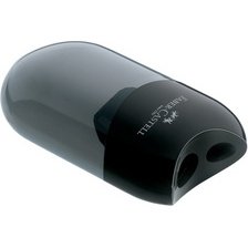 FABER-CASTELL Taille-crayon double, noir