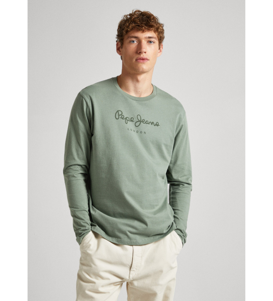 Pepe Jeans Camisa Eggo Manga Larga Verde