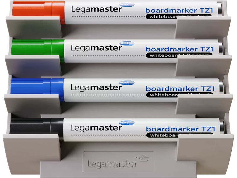 Legamaster Stiftehalter für Whiteboards, Taupe Magnetischer Markerhalter