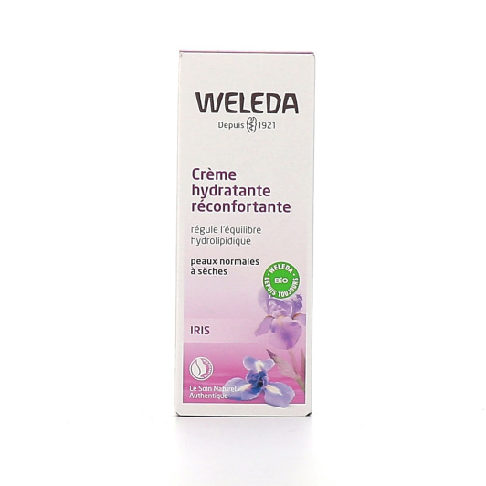 Crème de jour hydratante réconfortante visage Bio Weleda Iris