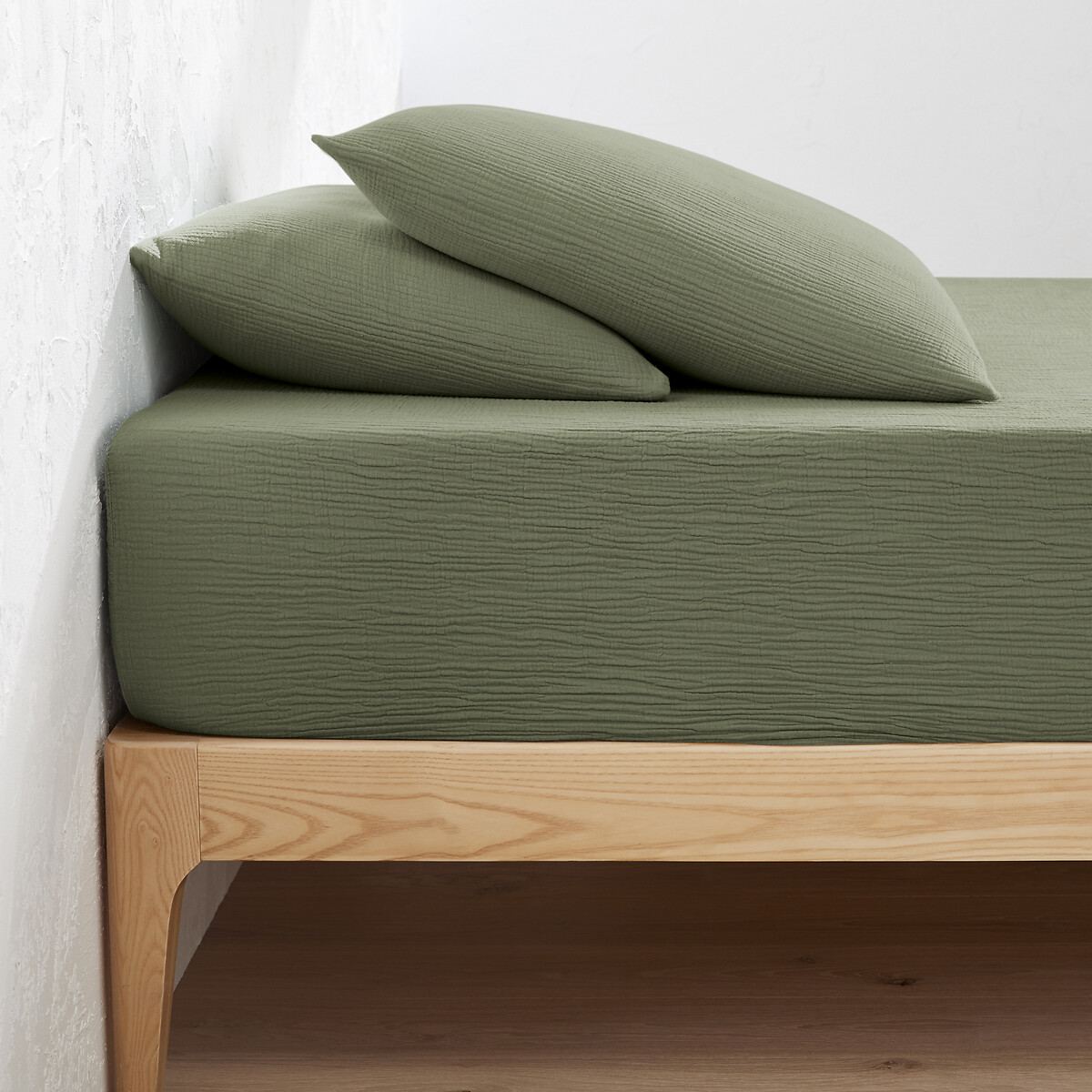 LA REDOUTE INTERIEURS<br>Lençol de baixo liso em tetra, dobrável 30cm, Kumla