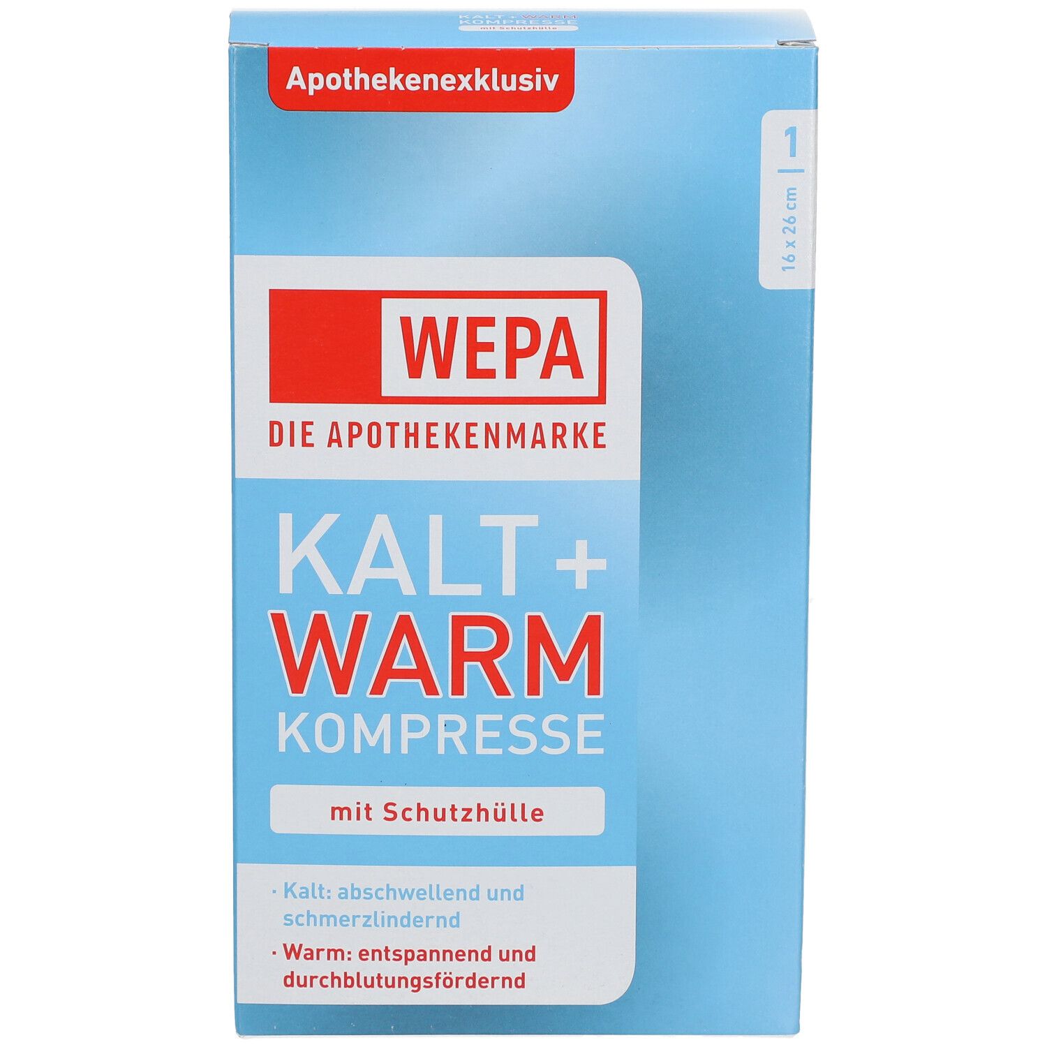 WEPA Kalt und Warm Kompresse 16 x 26 cm