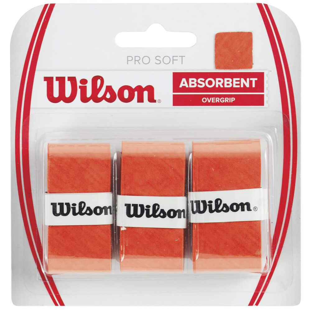 Wilson Soft Overgrip Pack De 3 - Orange
