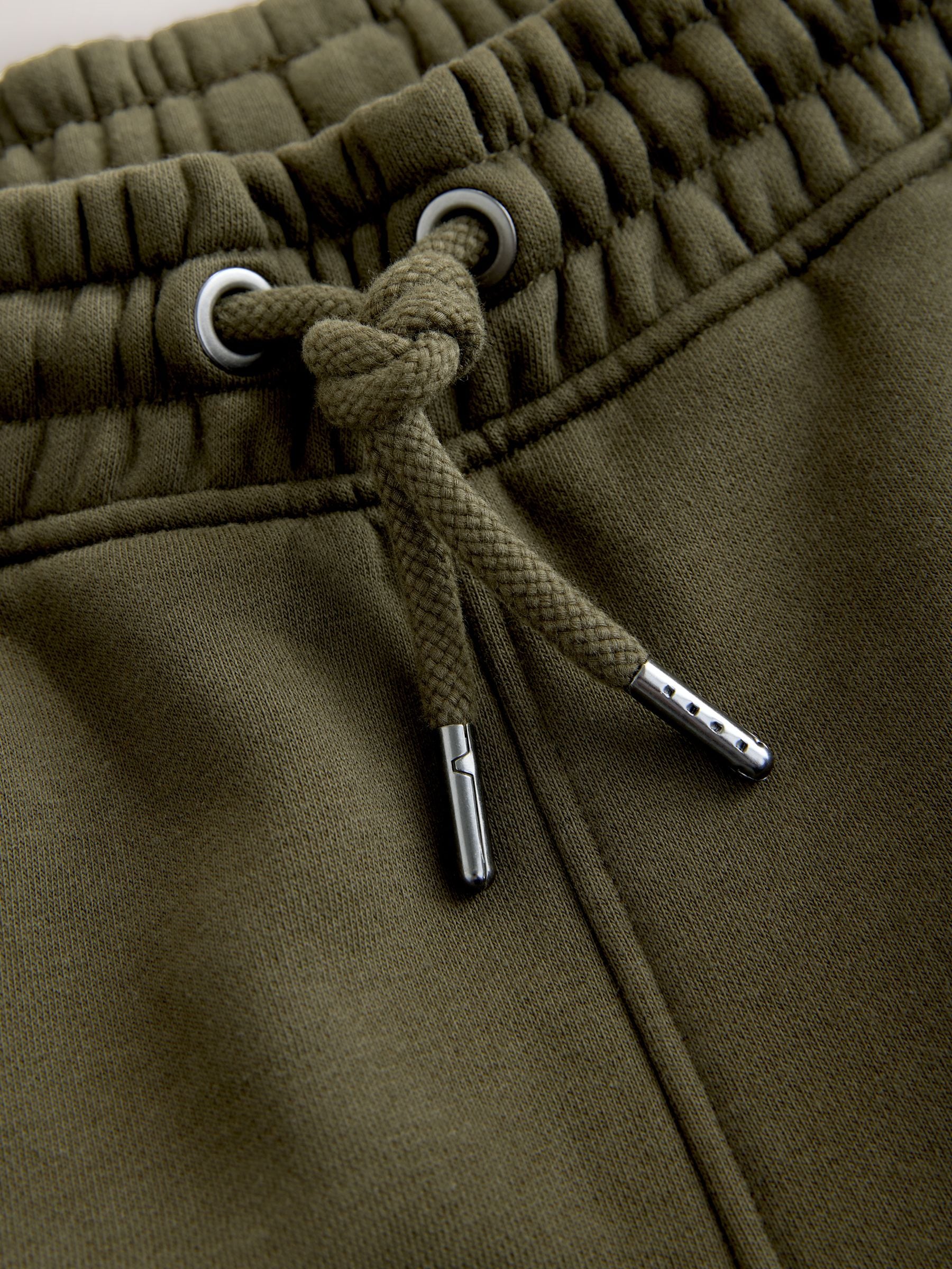 Kakigroen - Slim Fit - Katoenrijke Jersey Joggingbroeken