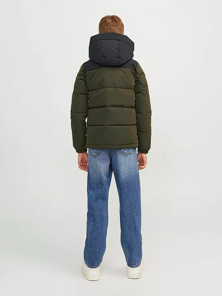 JACK & JONES Jungen Steppjacke  JJEOTTO  olive