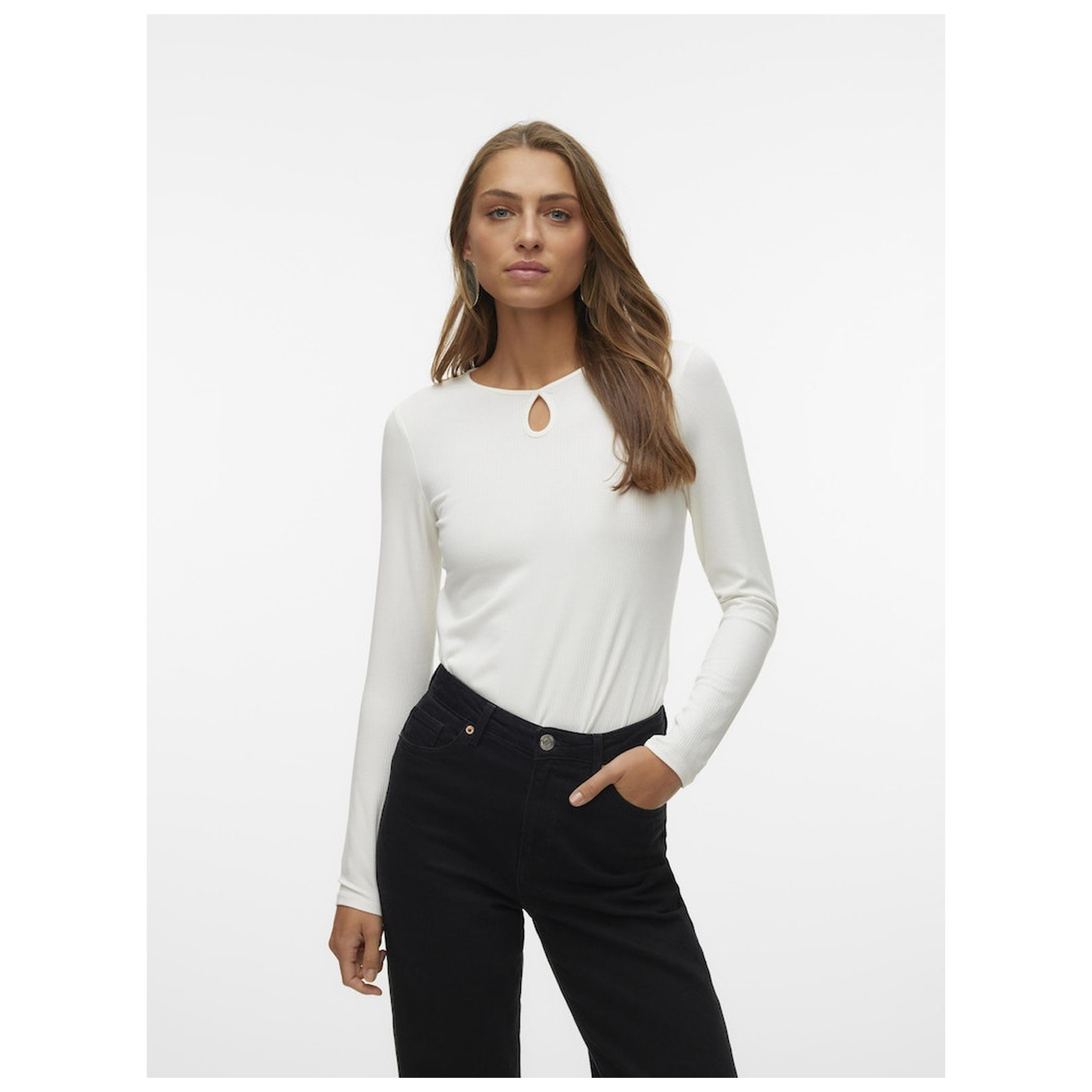 Vero Moda VMCARINA LS O-NECK TOP JRS