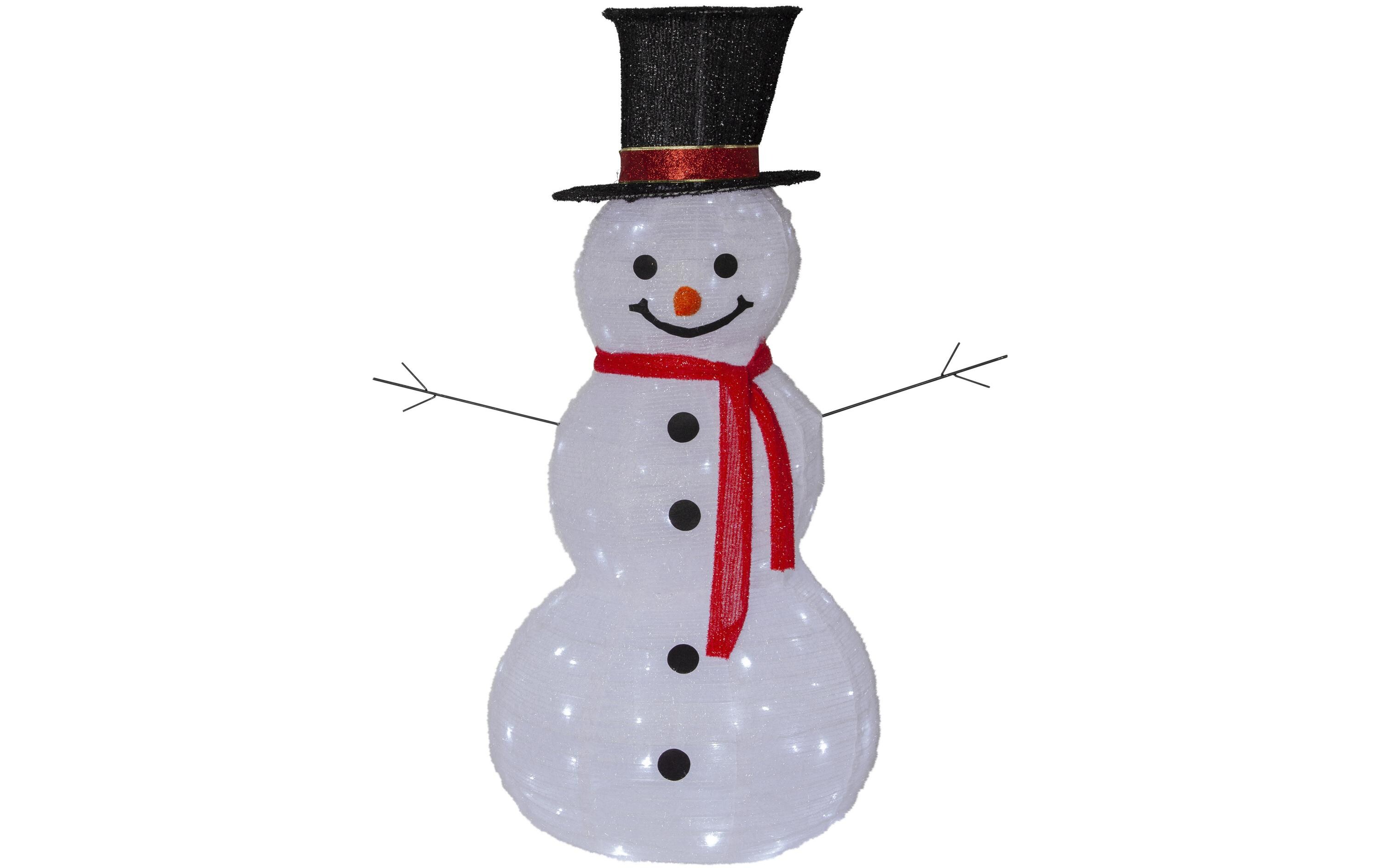 LED-Figur Schneemann, 90 LED, 120 cm, Outdoor<br>Leuchtender Pinguin