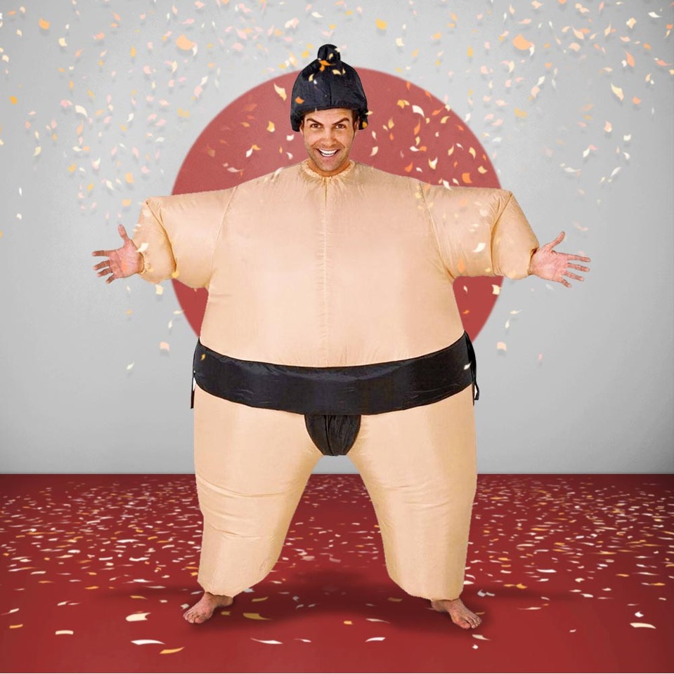 Selv-Oppustelig Sumo Kostume