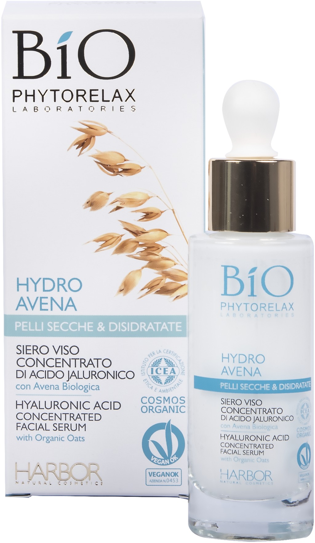PHYTORELAX LABORATORIES  Hydro Oat Hyaluronic Acid Concentrated Face Serum, 30 ml