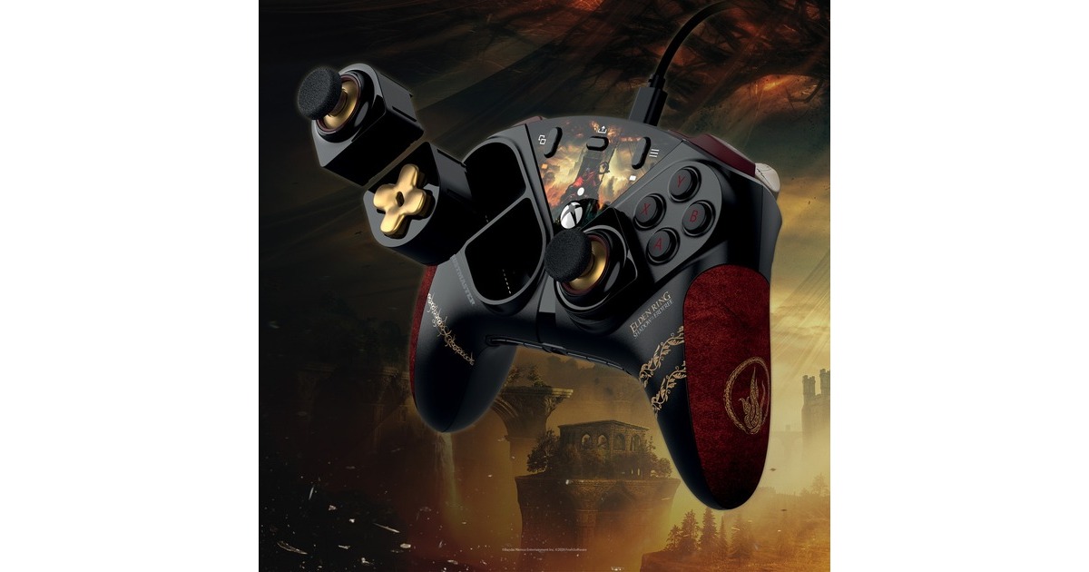 ThrustmasterESWAP X2 PRO ELDEN RING Shadow of the Erdtree Edition Modulaire Gamepad  (Zwart/goud, Xbox Series X|S, PC)