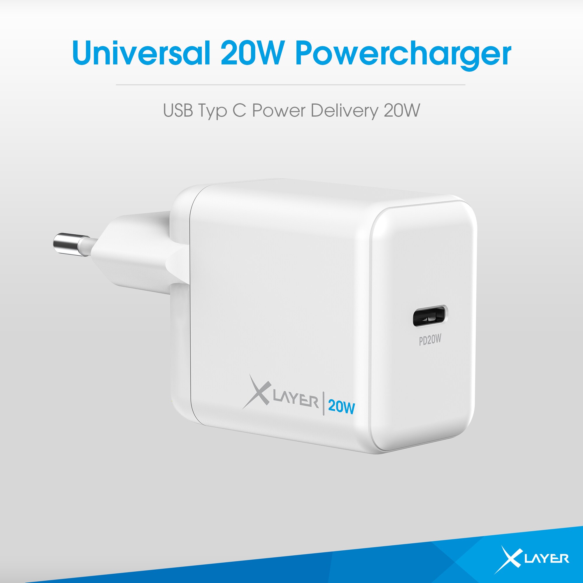 Xlayer CHARGER Ladegerät XLayer Typ C (USB-C) Single Charger PD 20W