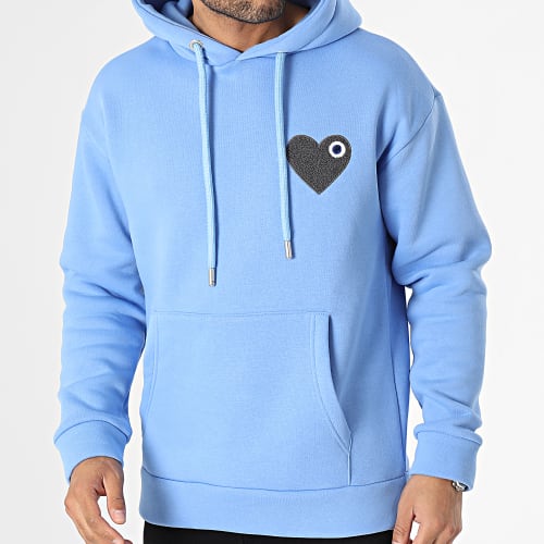 Sweat Capuche Bleu