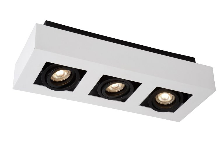 Lucide Xirax 3 spot dim to warm zwart