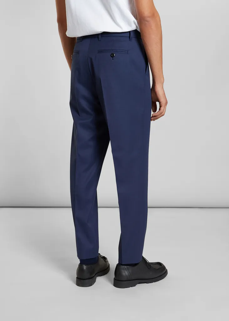 Pantalon à plis en laine mélangée L'Exception Paris