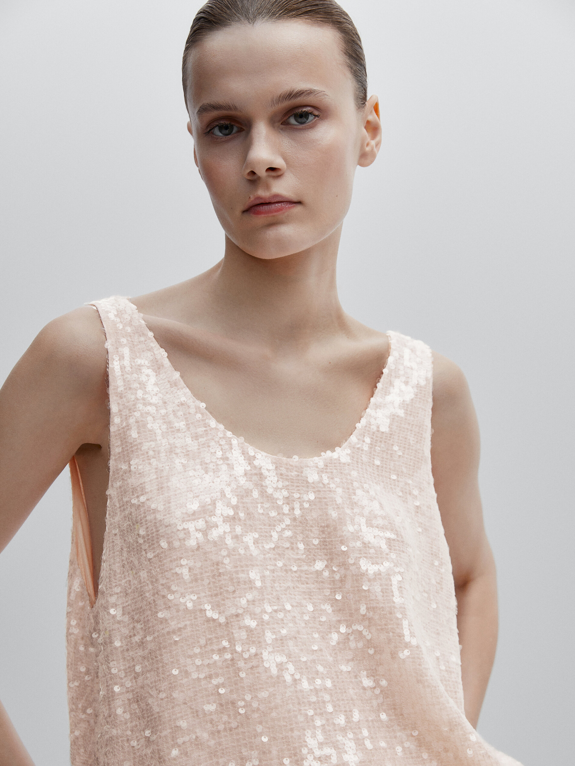 Top de lantejoulas - Studio - PINK
