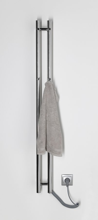 Sapho Papinado elektrische handdoekradiator 10.9x120cm chroom 40W