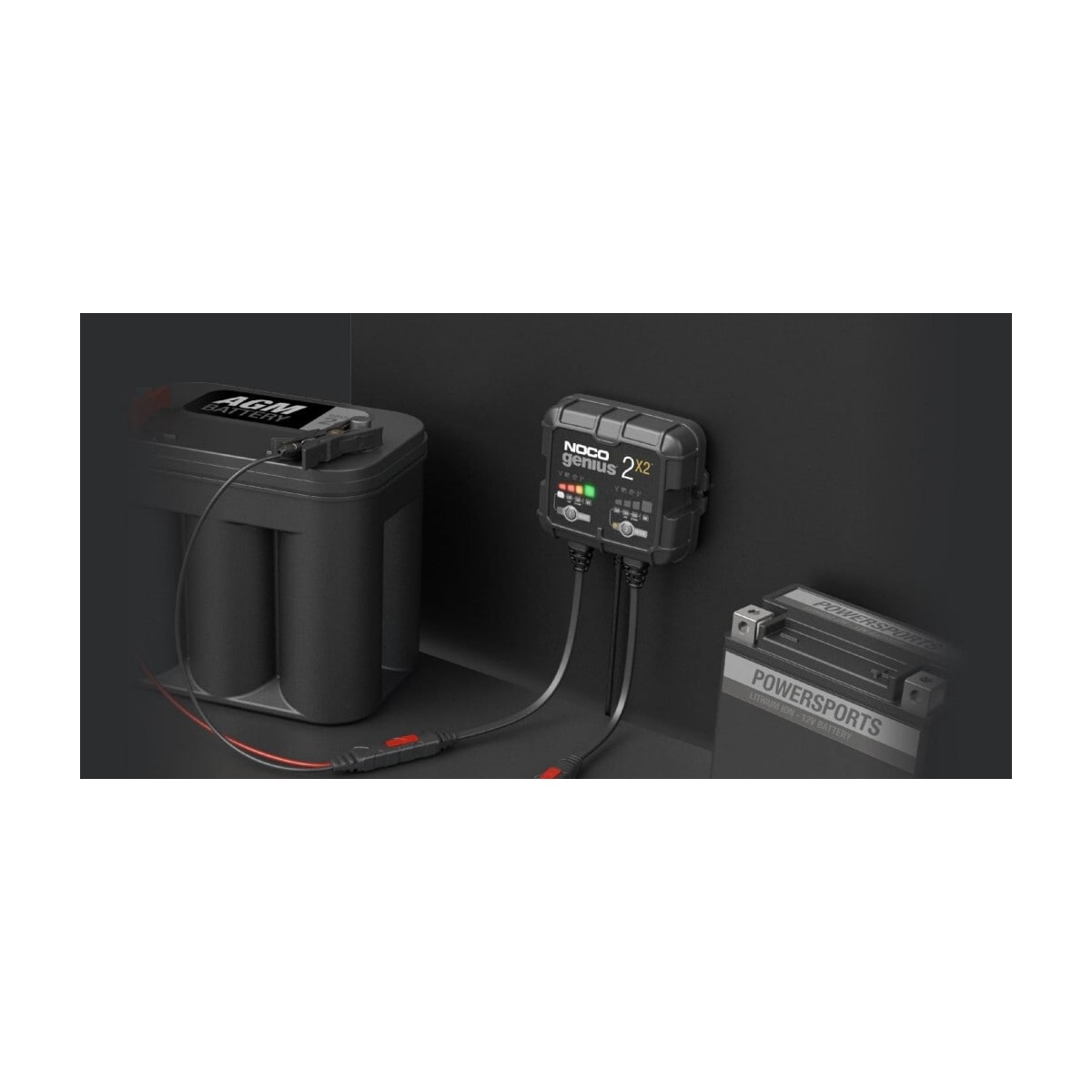 NOCO Elektronisk Batterilader 6/12V 2x2A (2-kanaler)