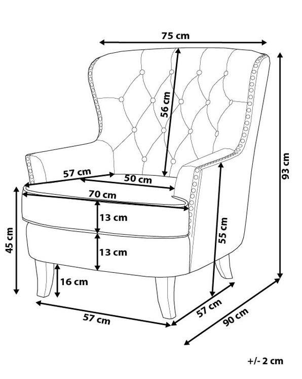 Fauteuil VIBORG II Stof Lichtgrijs