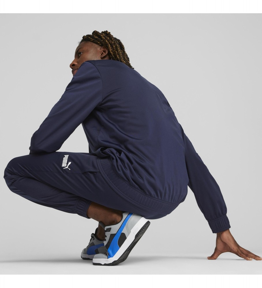 Conjunto de treino Puma em poliéster azul-marinho