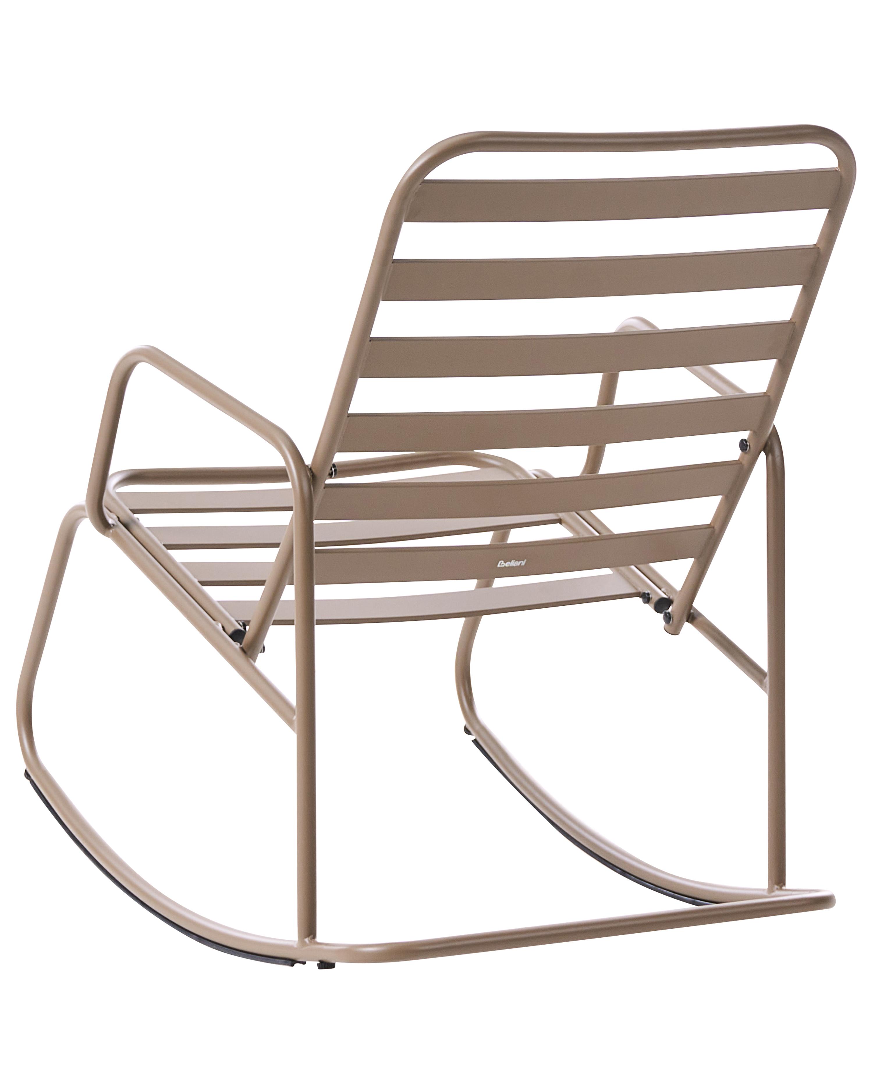 Tuinschommelstoel TURI Metaal Taupe