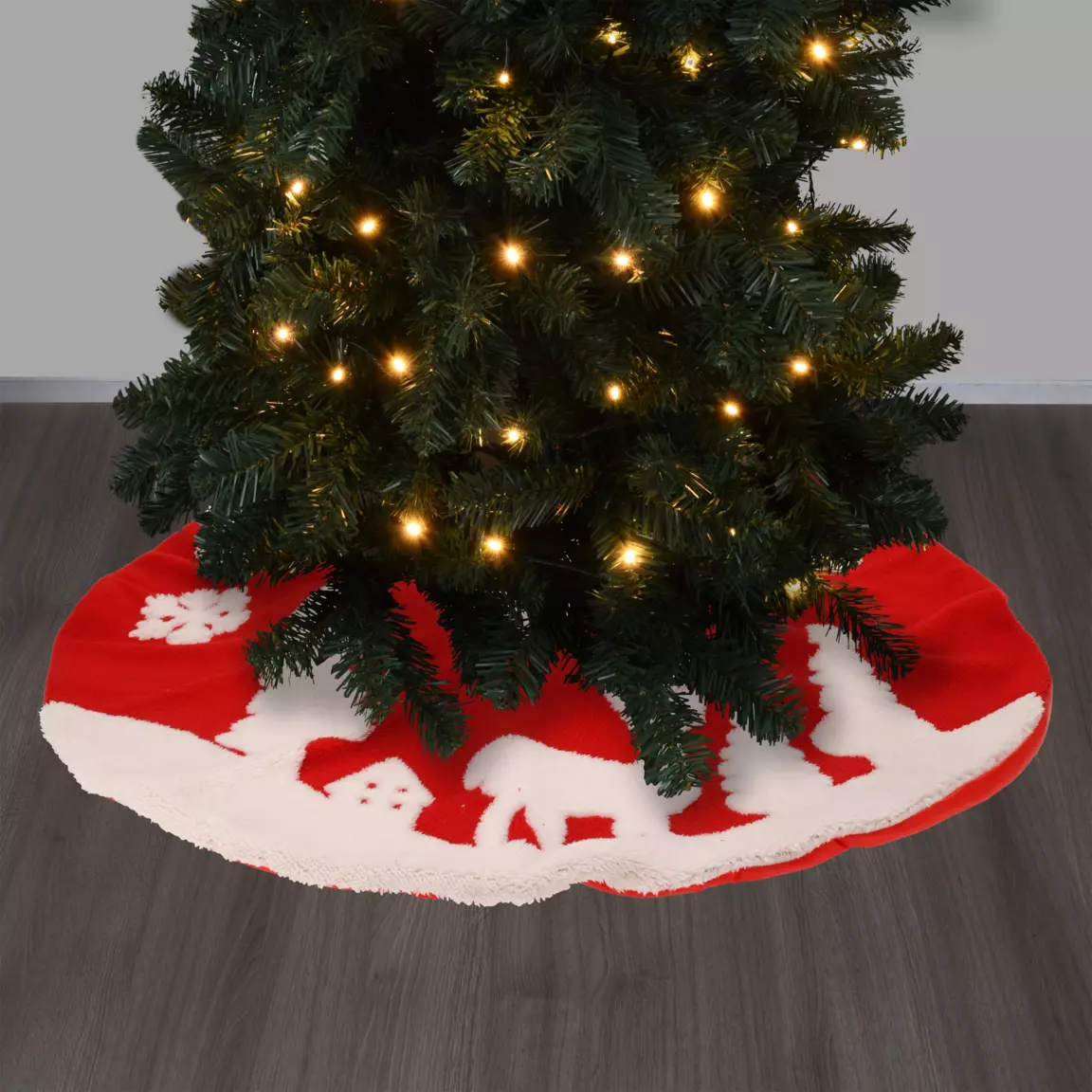 Tapis de sapin rond (D85 cm) Forêt de Noël