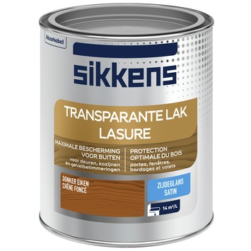 Sikkens buitenlak zijdeglans transparant donker eiken 750 ml