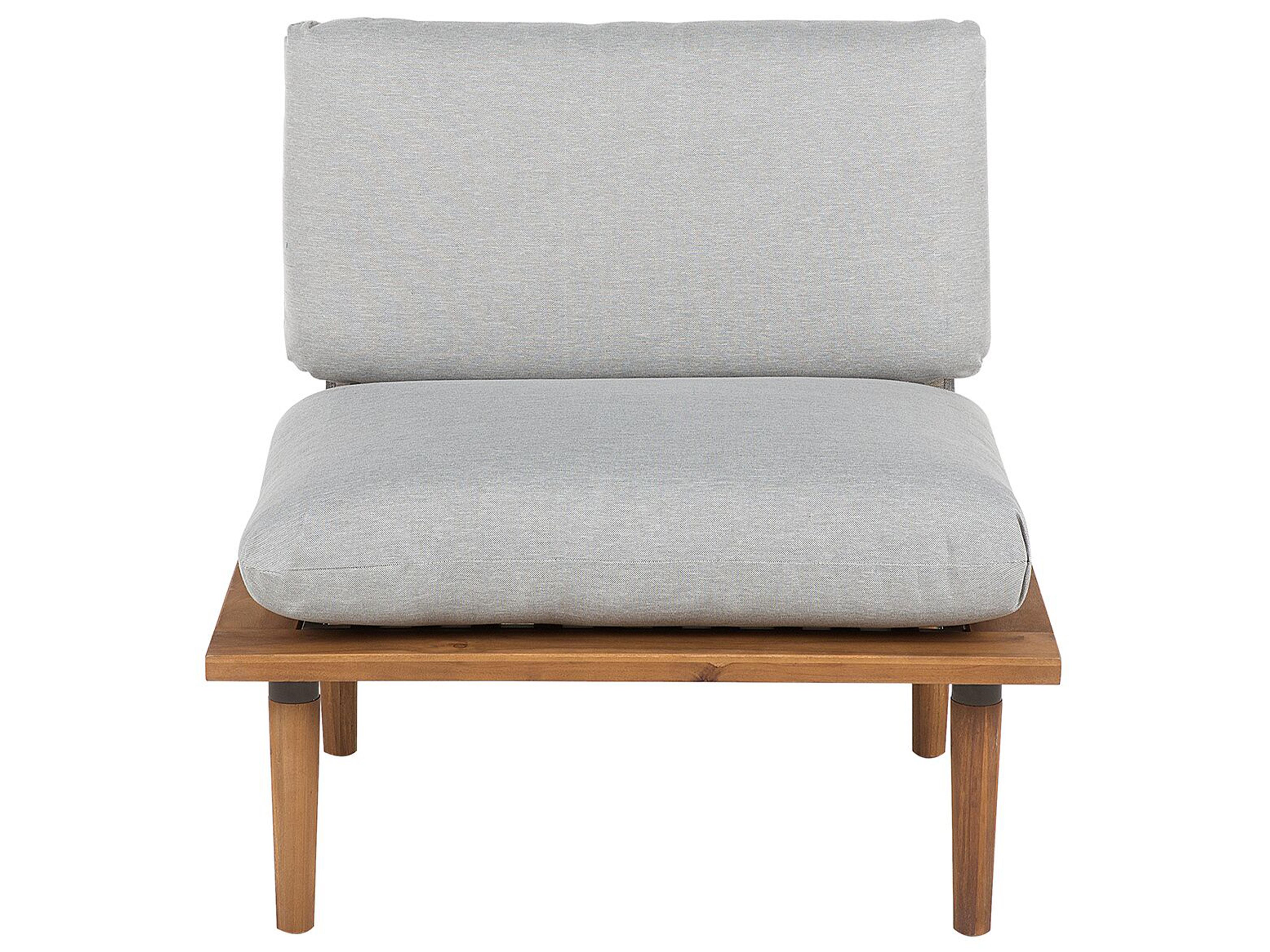 Loungeset met tafel 2-zits FRASCATI modulair Gecertificeerd acaciahout Lichtgrijs
