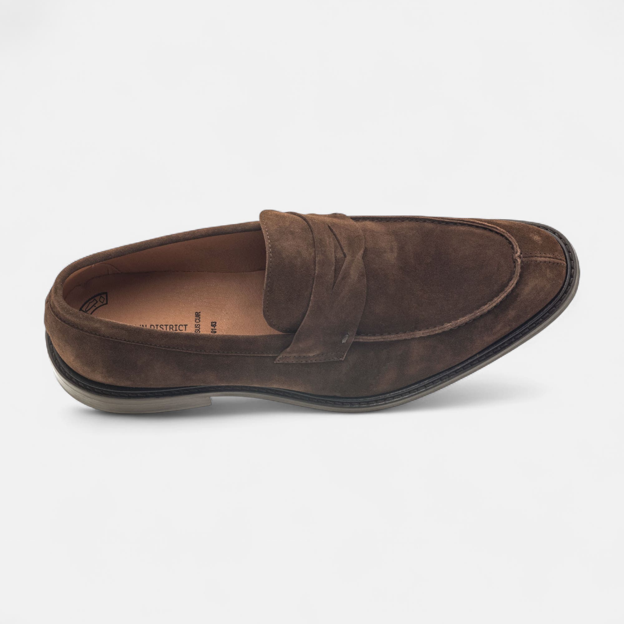Mocassins Homme en cuir marron