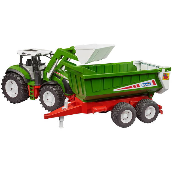 bruderbruder   ROADMAX Traktor mit Frontlader und Kippanhänger