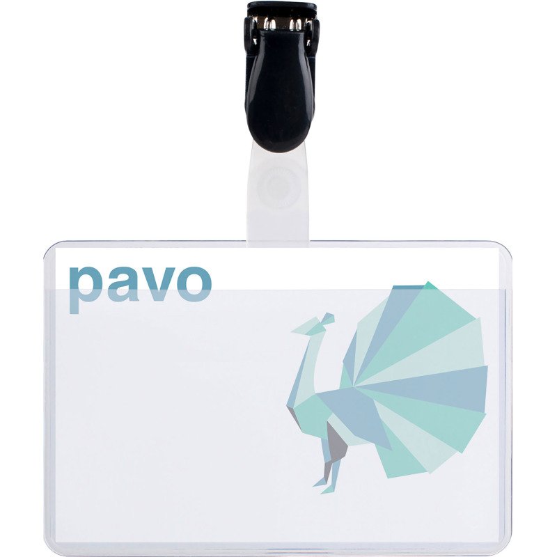 Badge à pince 60 x 90 mm - Boîte de 50
