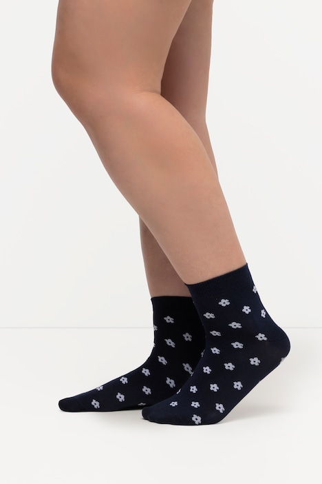 Socken, Blümchen, kurzer Schaft