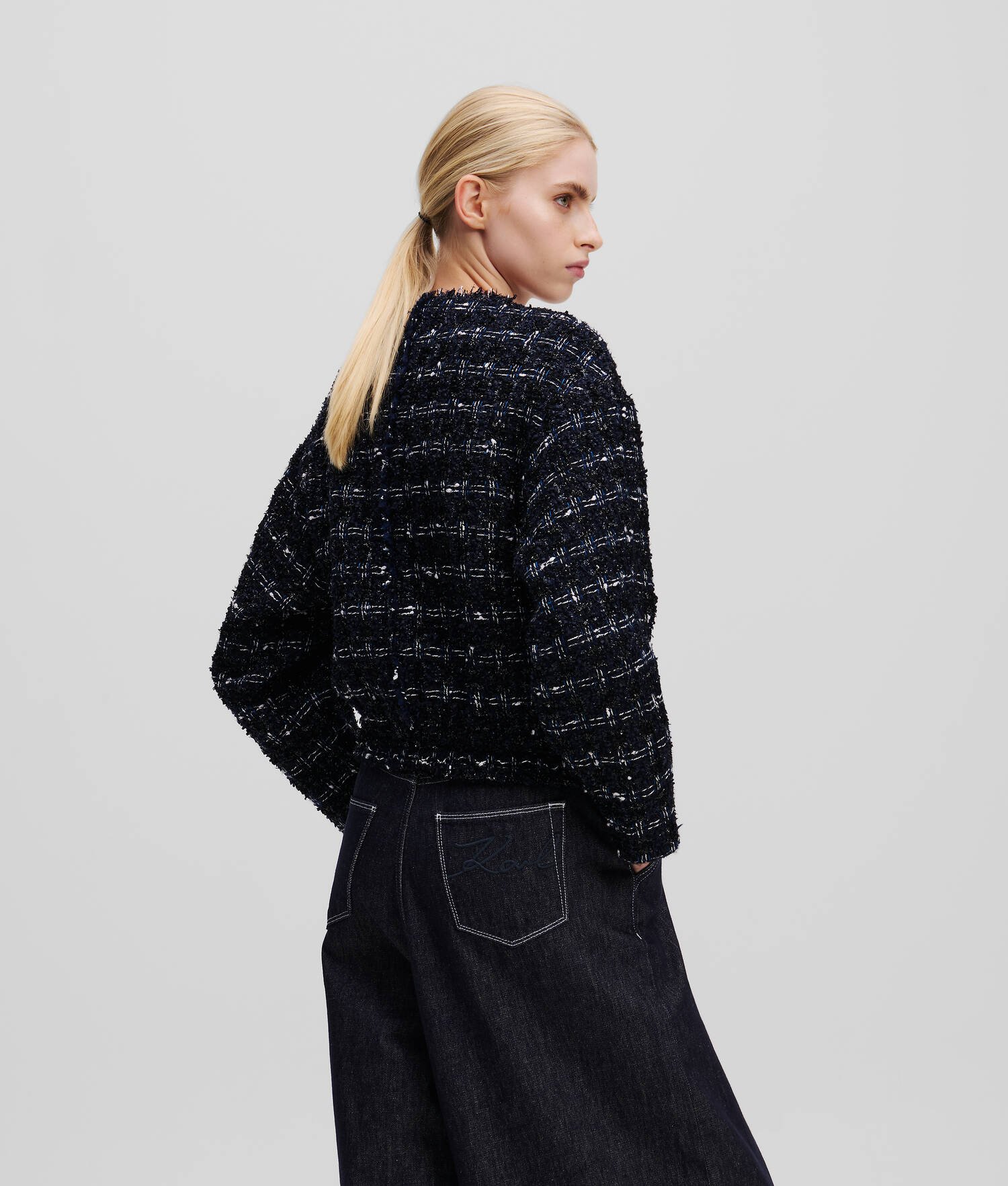 VESTE BOMBER EN BOUCLÉ KARL ESSENTIAL
