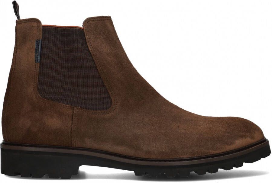 FLORIS VAN BOMMEL Chelsea Boots Heren Sfm-60018 Maat: 43⅓ Materiaal: Suède Kleur: Cognac