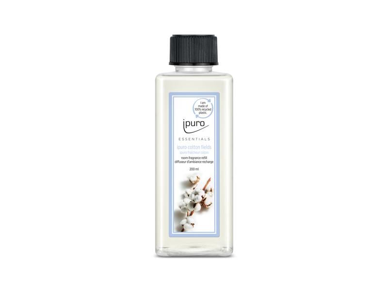 ipuro Duftstäbchen Refill Cotton Fields mit Stäbchen 200 ml Nachfüller für Duftstäbchen mit sanften Noten