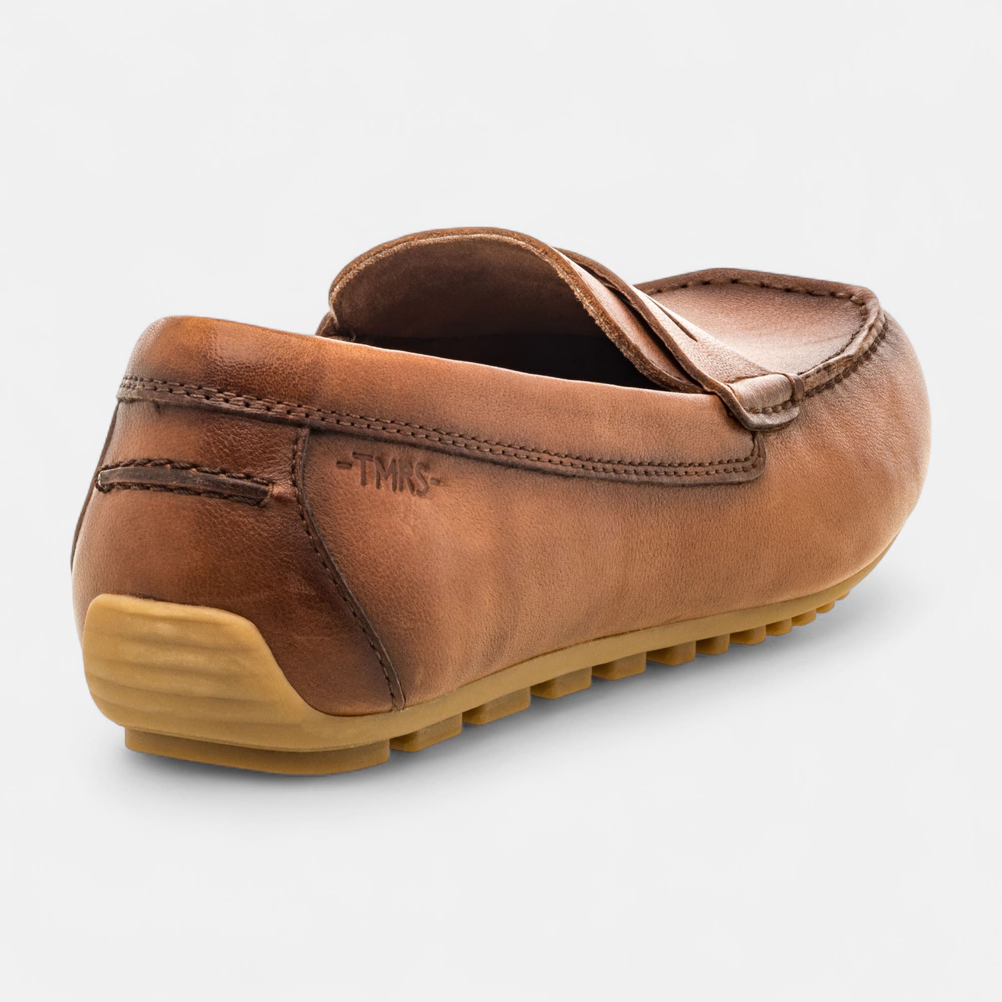 Mocassins Homme en cuir cognac