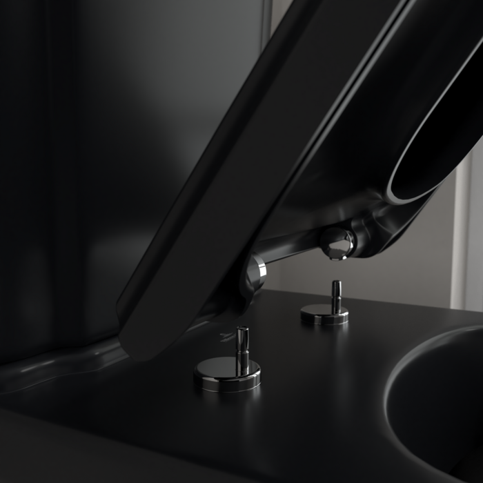 Villeroy & Boch Hommage staand toilet CeramicPlus zwart mat