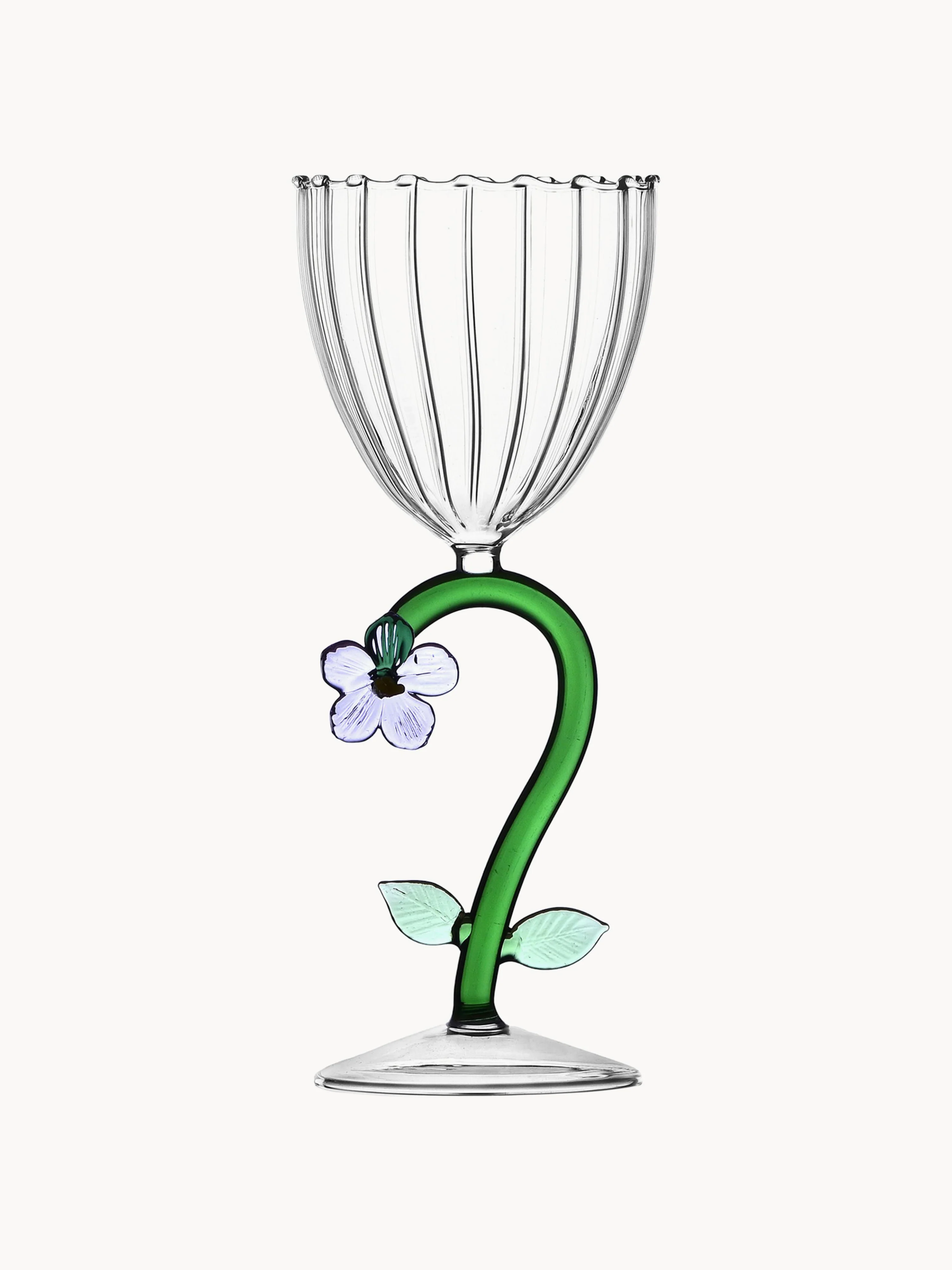 Handgemaakt witte wijnglas Botanica