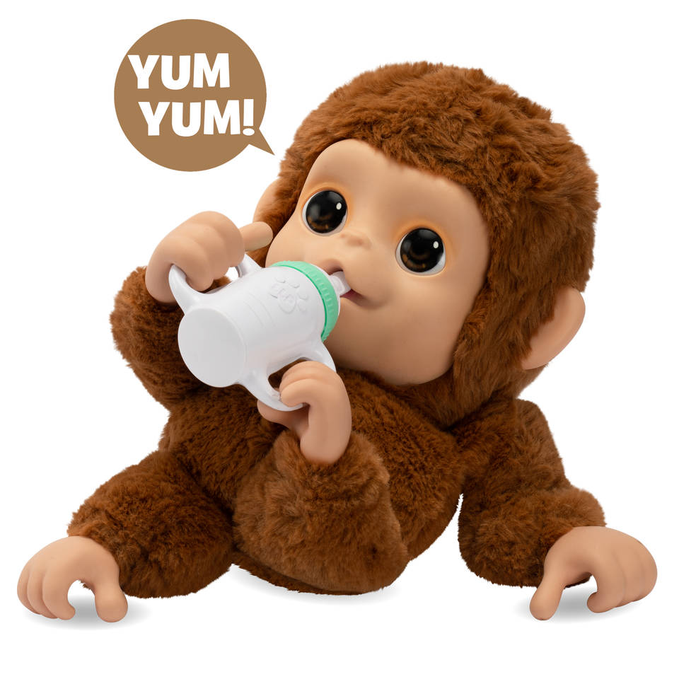 Little Live Pets My baby Monkey Mango interactieve knuffelaap