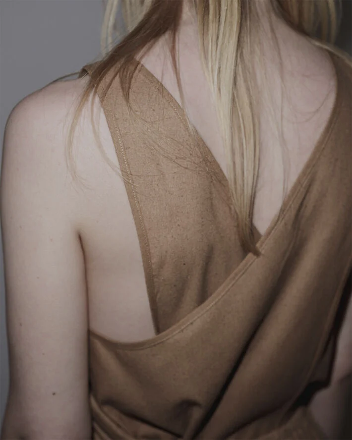 BASERANGE APRON TOP Bath brown